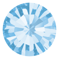 

Пришивные стразы в цапах Preciosa (Чехия) ss29 Aquamarine/золото, Голубой