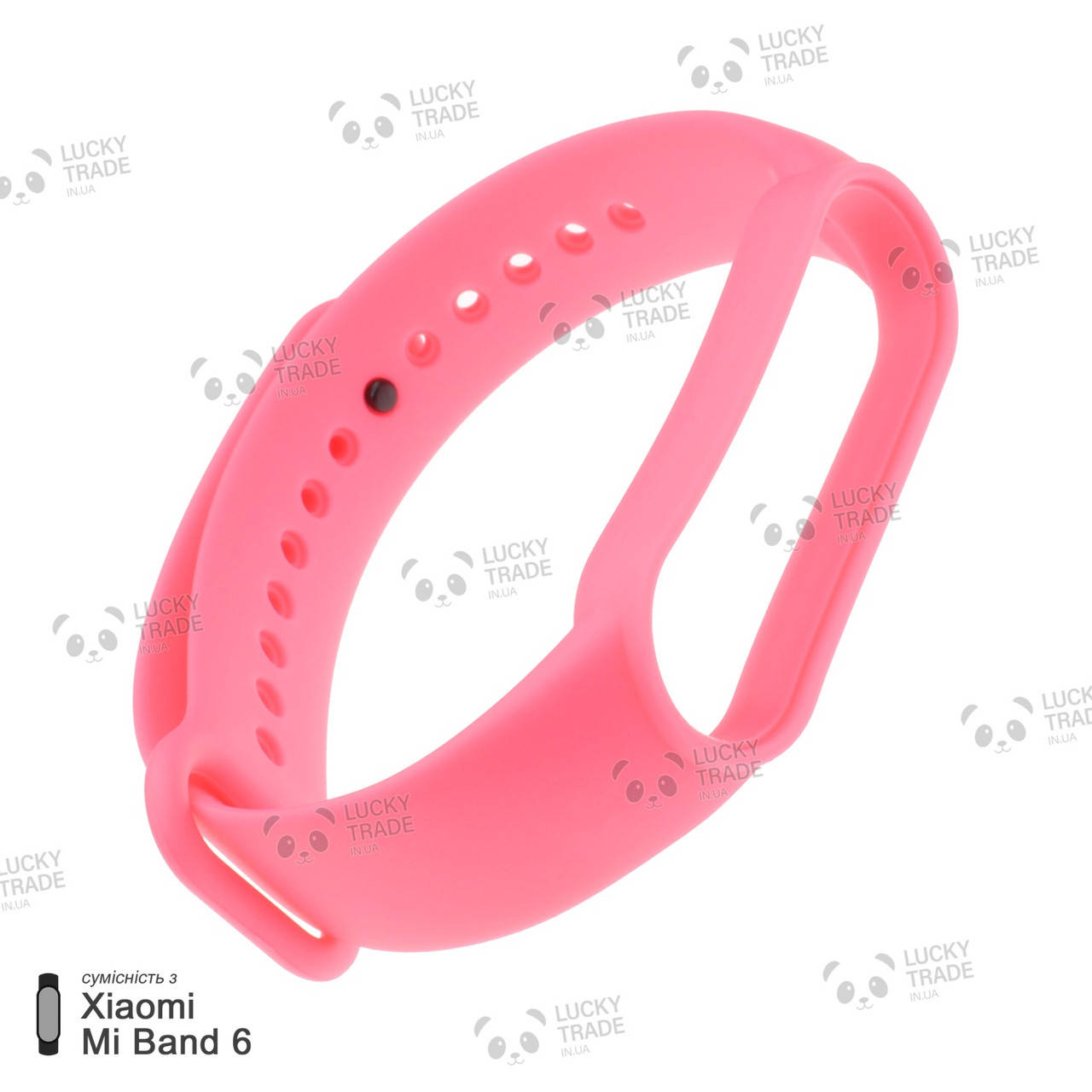 

Ремешок Xiaomi Mi Band 6 силиконовый однотонный браслет Light Розовый [241901]