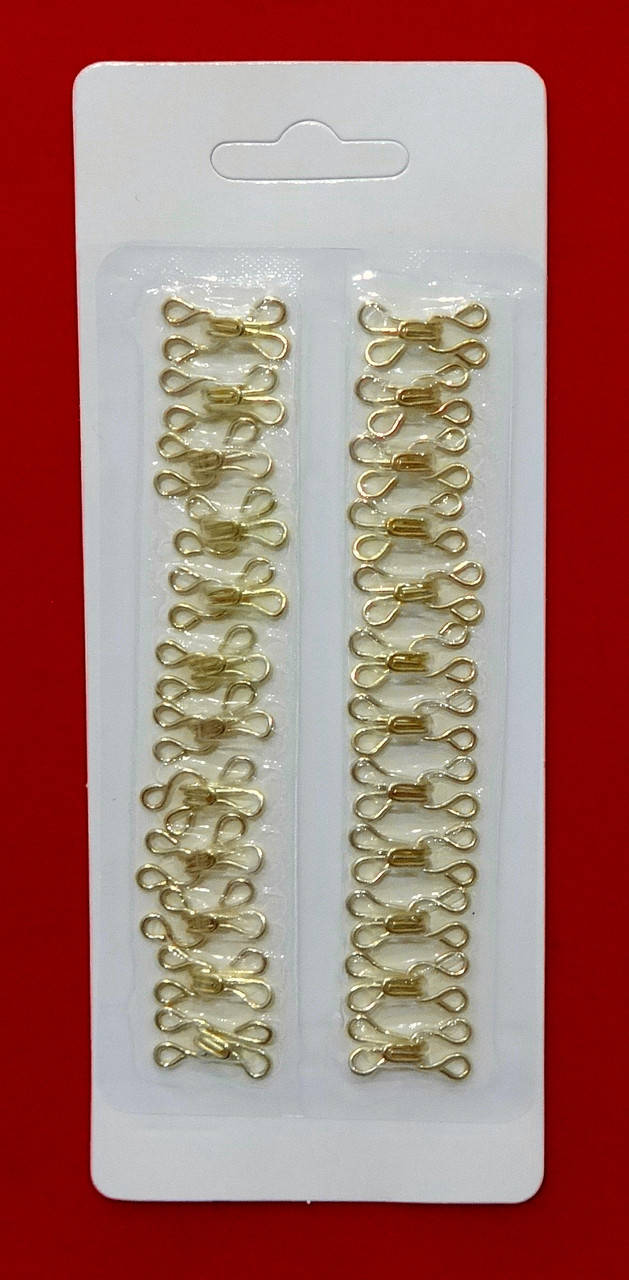 

Крючок - петля №3 золото (1 крючок), Золотистый