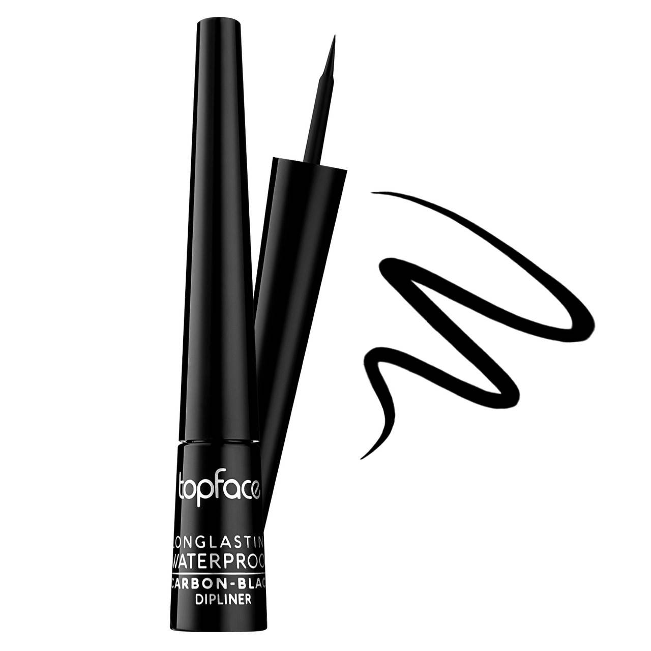 

Подводка Carbon Black Shine TopFace PT406, Черный