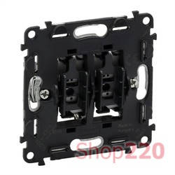 

Выключатель проходной двухклавишный, Valena 752028 Legrand
