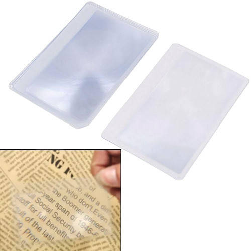 

10x Увеличительное стекло 3X лупа линза Френеля, гибкая карточка