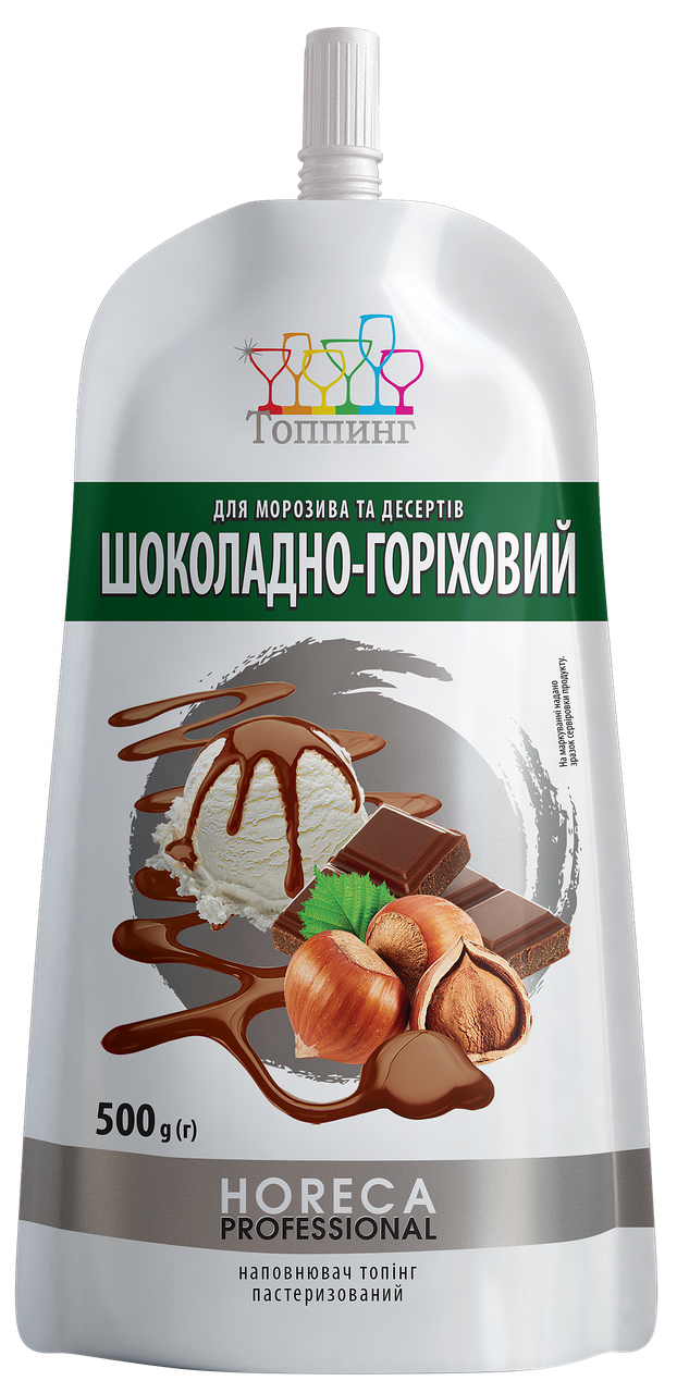 

Топпинг Шоколадно-Ореховый дой-пак, ТМ Топпинг, 500 гр.