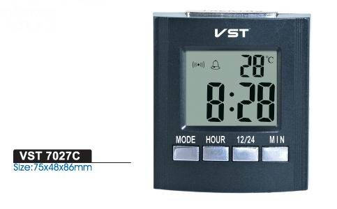 

Настольные говорящие часы с будильником. 7027