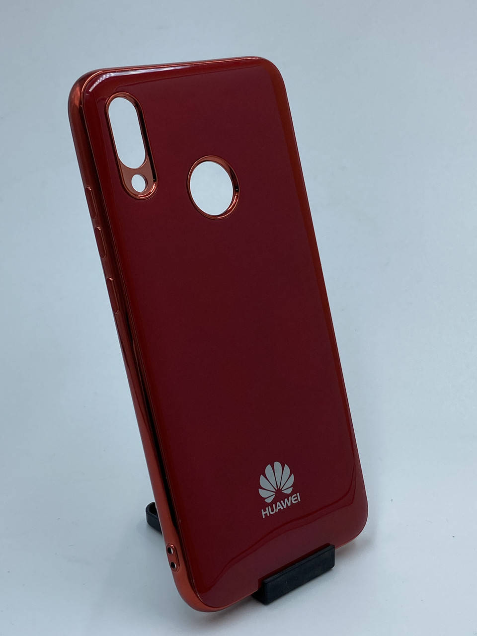 

Силиконовый глянцевый чехол с логотипом для Huawei P Smart 2019 Красный