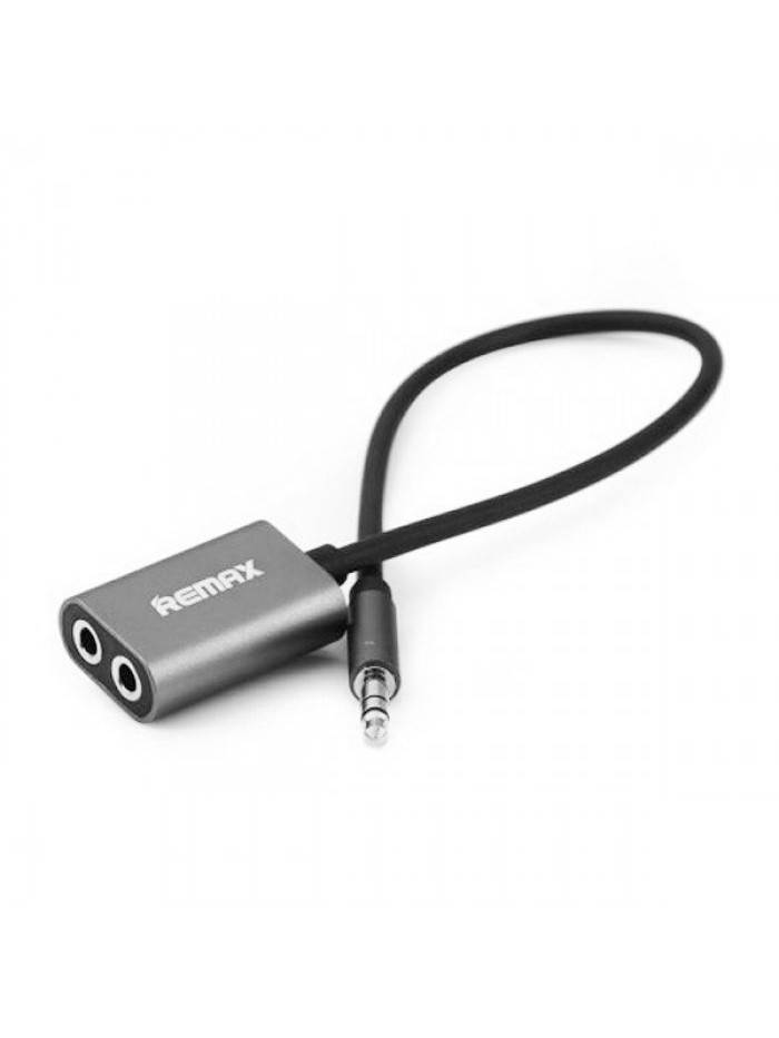 

Audio разветвитель AUX Sharing RL-S20 3.5 miniJack black Remax 320403, Черный