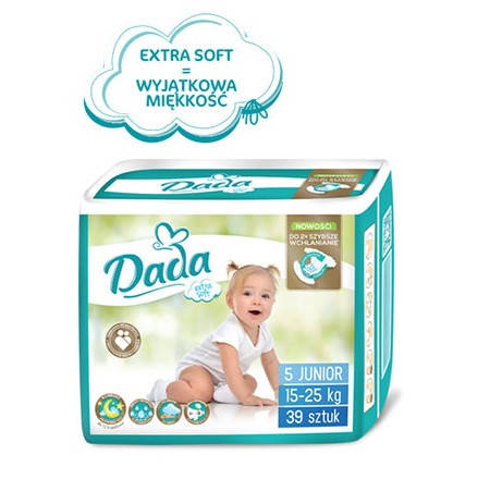 

Подгузники DADA Extra soft 5 (39 шт) от 15 до 25 кг