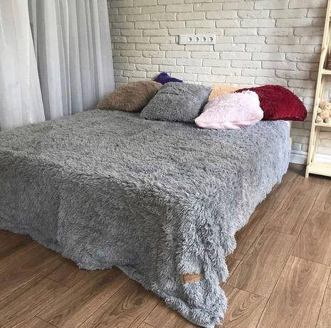 

Комплект покрывало с 2мя наволочками Травка 210*230 серое, Серый