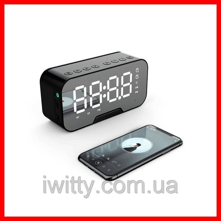 

Минидинамик мощная колонка портативный колонка с часами Bluetooth K10