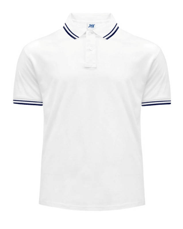 

Мужская рубашка-поло JHK POLO REGULAR CONTRAST, белая, размер S