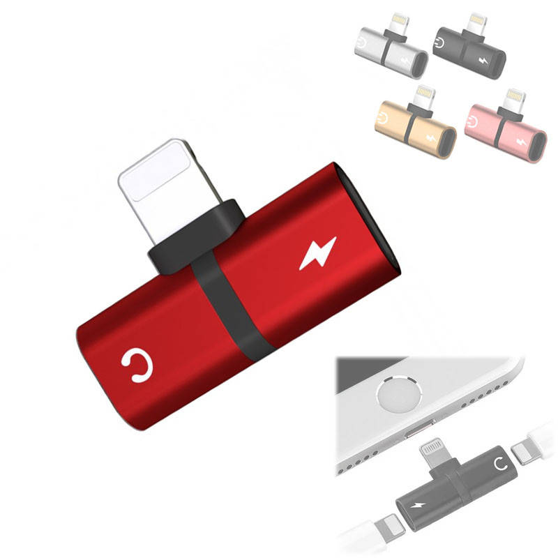 

Lightning сплиттер 1x2 наушники+зарядка для Apple Iphone 7, 8, 10