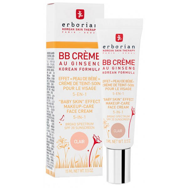 

ВВ Крем с тонирующим эффектом, 5 в 1- Erborian BB Cream Clair Au Ginseng SPF20 45ml