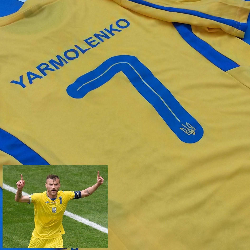 

Детская футбольная форма сборной Украины по футболу №7 Ярмоленко