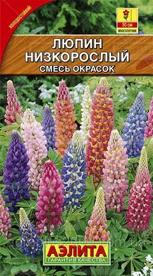 

Семена Люпин Низкорослый смесь окрасок 0,5 грамм Аэлита, Разные цвета