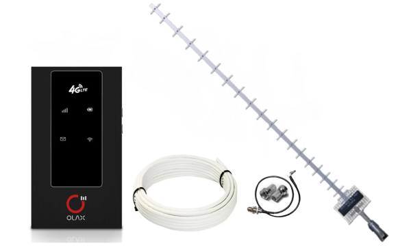 

Скоростной Вай фай роутер 4G LTE Wi-Fi роутер Olax MF981 до 150 мбит Антенна стрела 21дб+кабель 10м+переходник