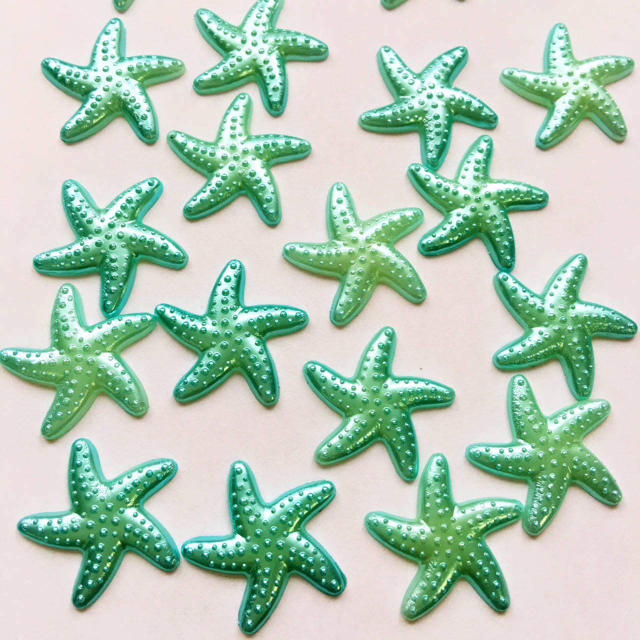 

Акриловые морские звездочки, Цвет бирюза 20м*10шт.