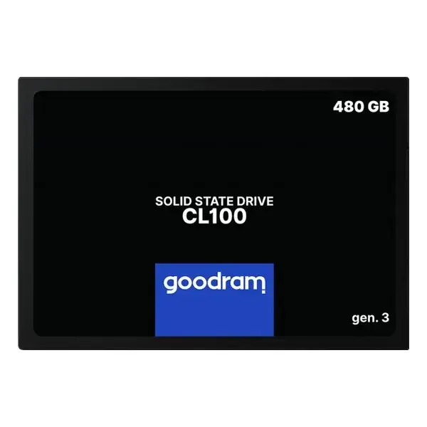 

Жесткий диск внутренний GoodRam CL100 (SSDPR-CL100-480-G3) Black 480GB