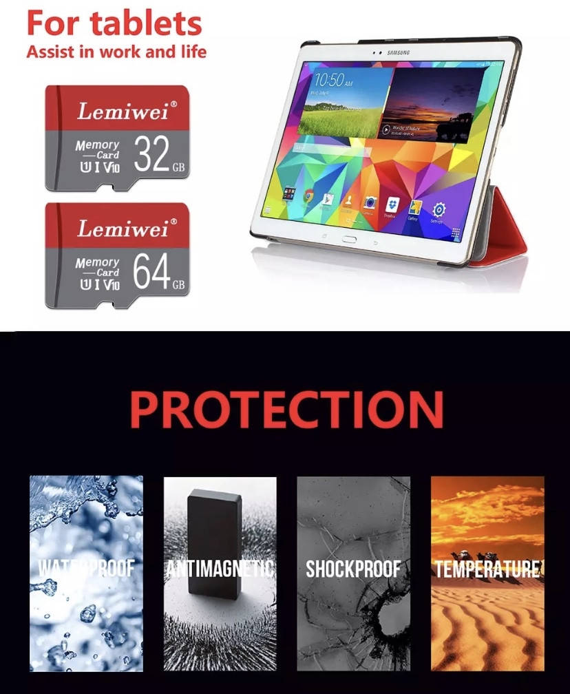 

Micro SD карта класс 10 карта памяти 64 ГБ с адаптером