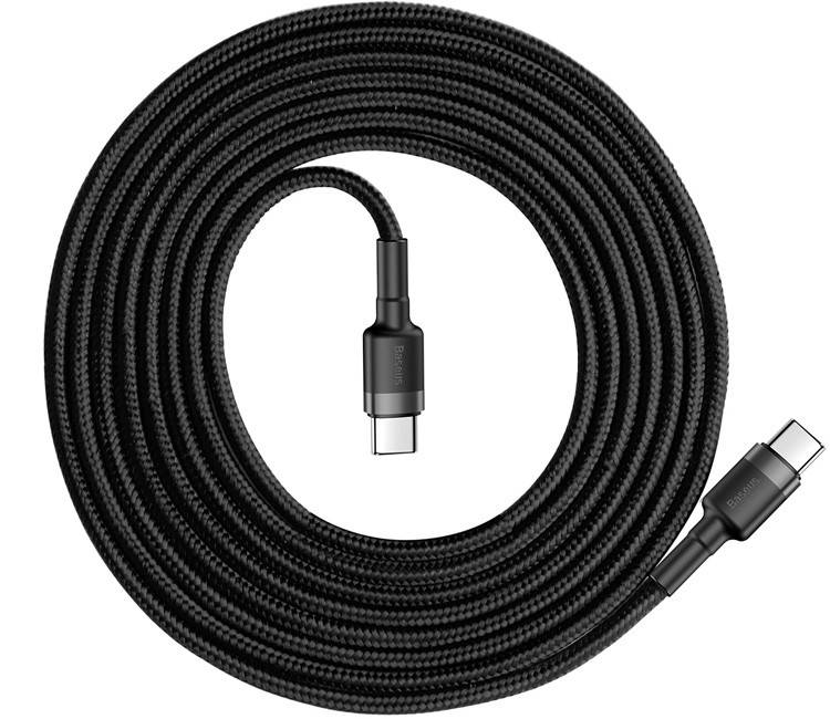 

Кабель тайп си быстрая зарядка 2 метра для телефона планшета ноутбука Type-C-Type-C 60W Baseus