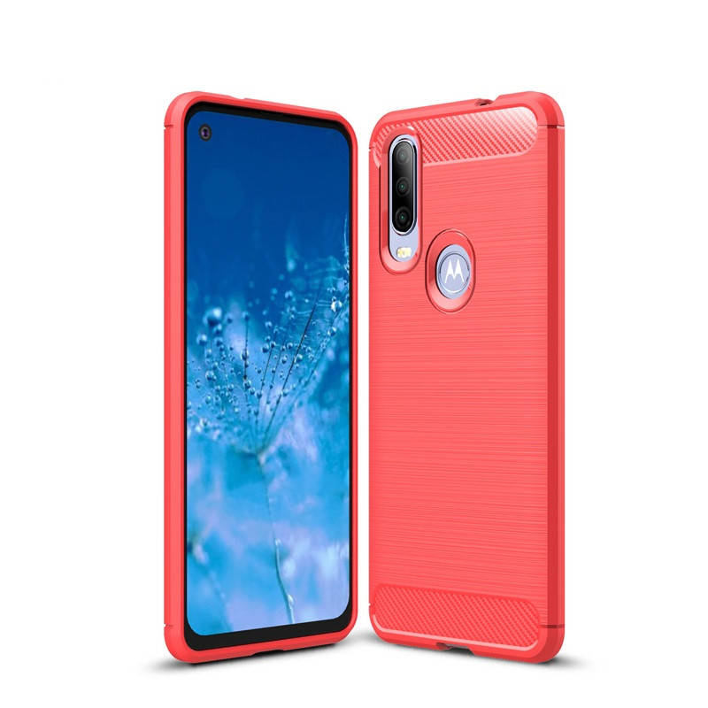 

TPU чехол накладка Urban для Motorola One Action (4 цвета) красный