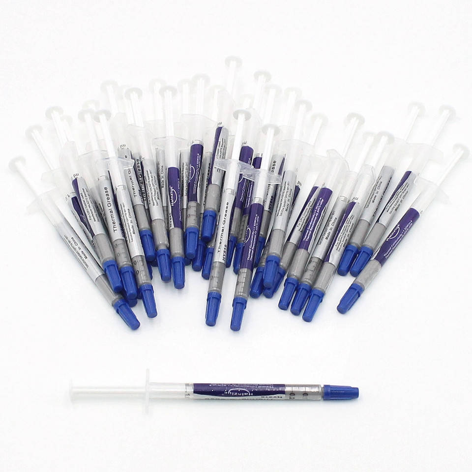 

Термопаста силиконовая теплопроводная HY510 3г Серая Универсальная для пк видеокарты ноутбука процессора