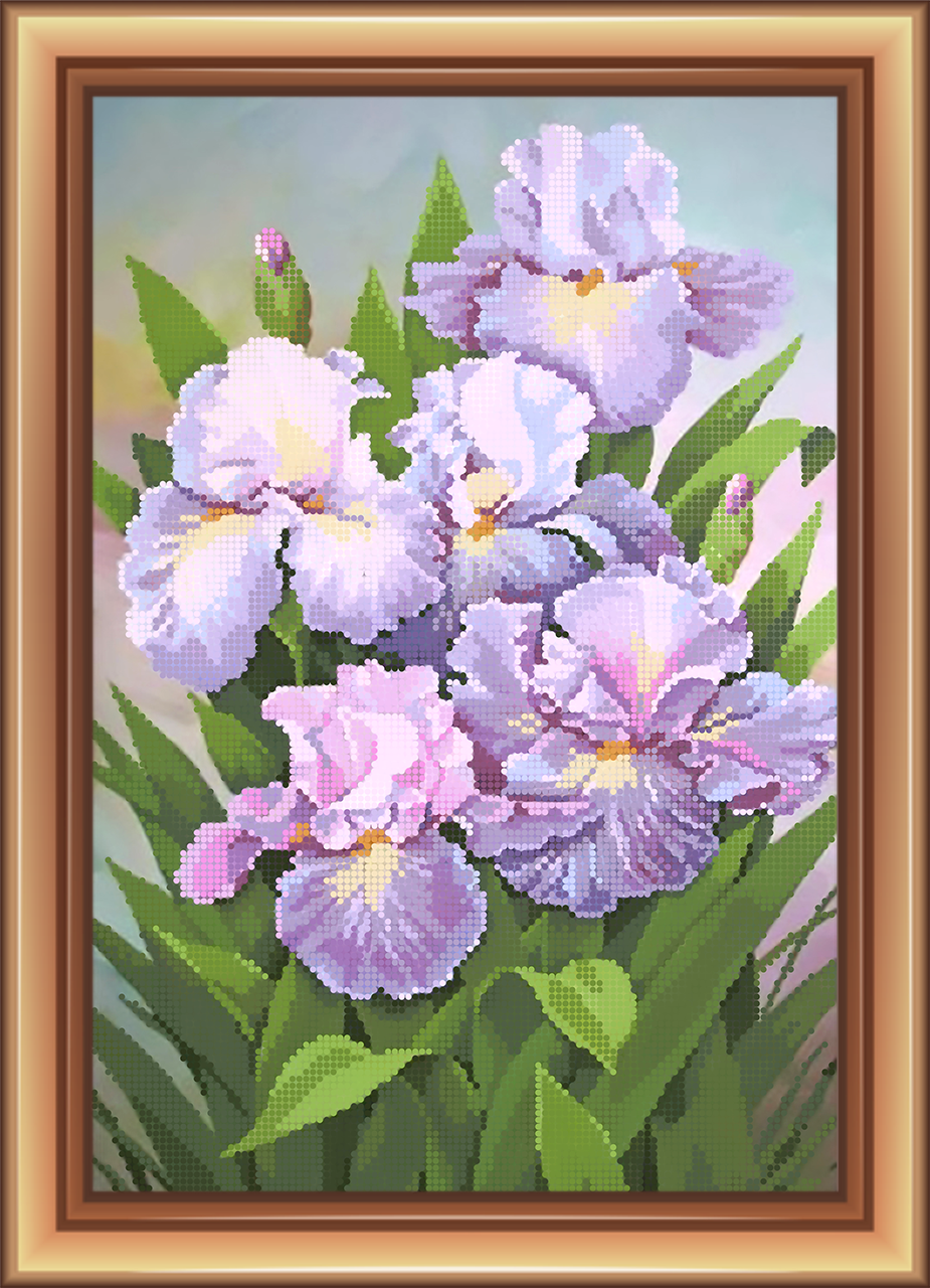 

Схема для вышивки бисером Ирисы ФК-002 (габардин)