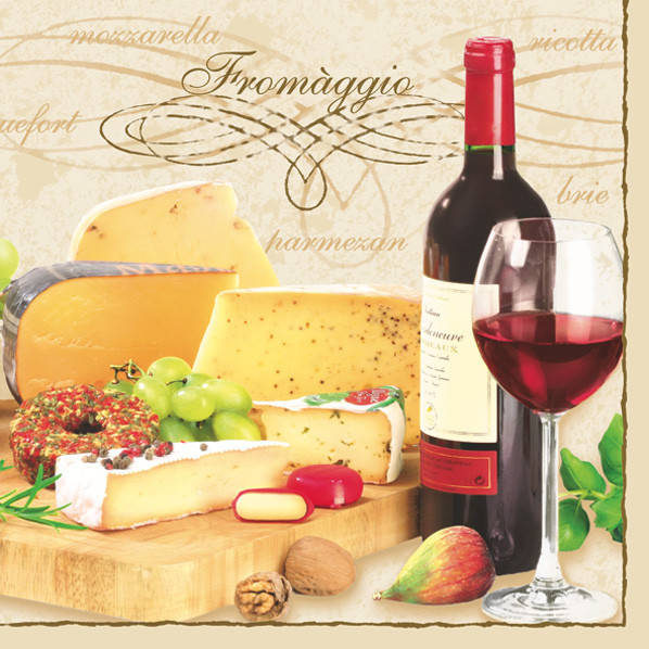 

Салфетки для декупажа "Fromaggio" 33*33 см №220