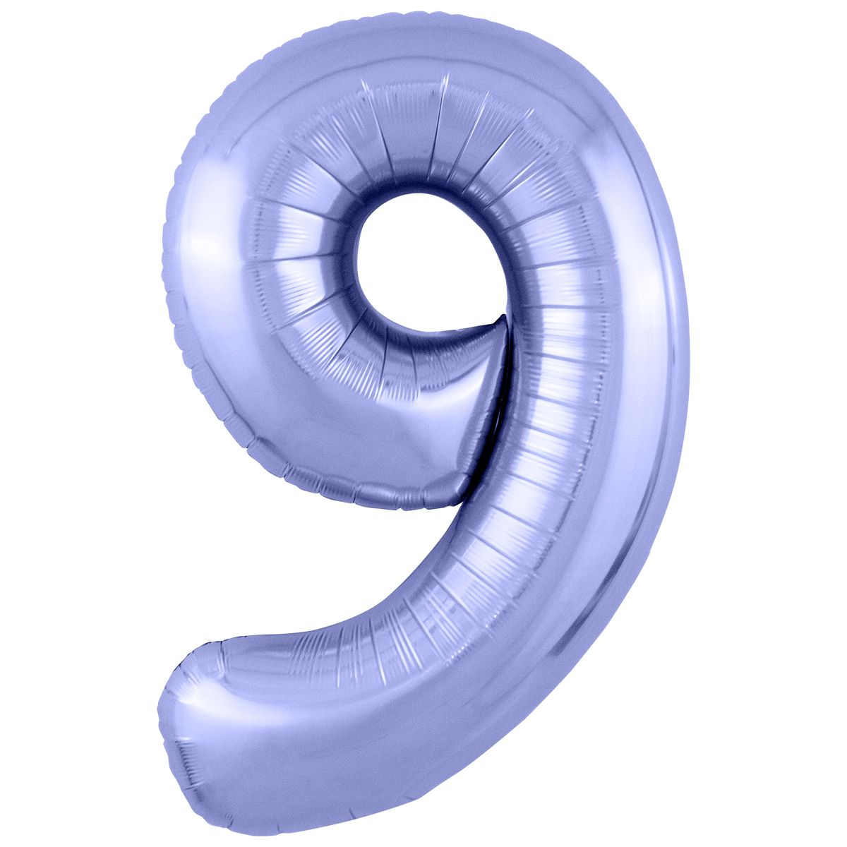 

Фольгированная цифра (102 см) Slim 9 сиреневый