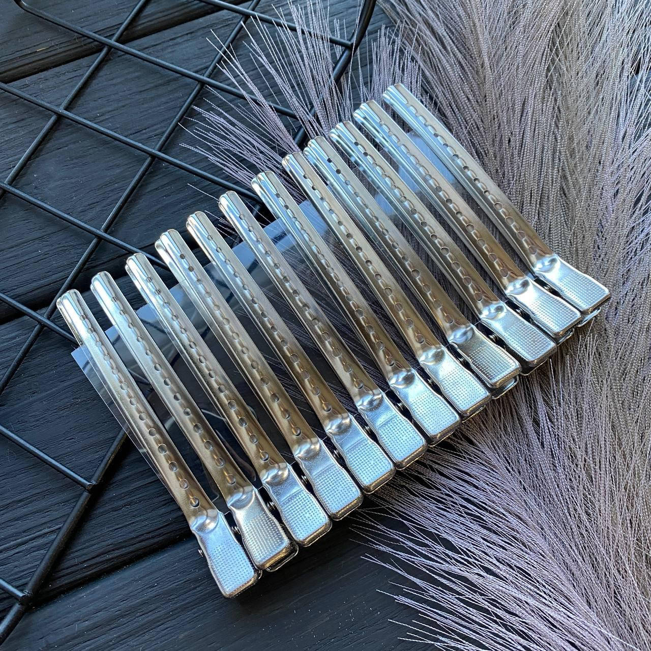 

Зажимы для волос алюминиевые SPL 12шт/уп 964090