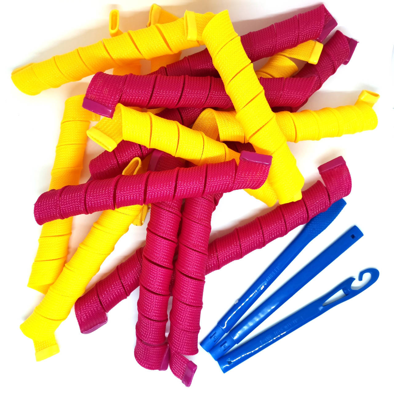 

Бигуди Magic Curler "Спираль" длина 65 см, набор 18 шт., крупный локон