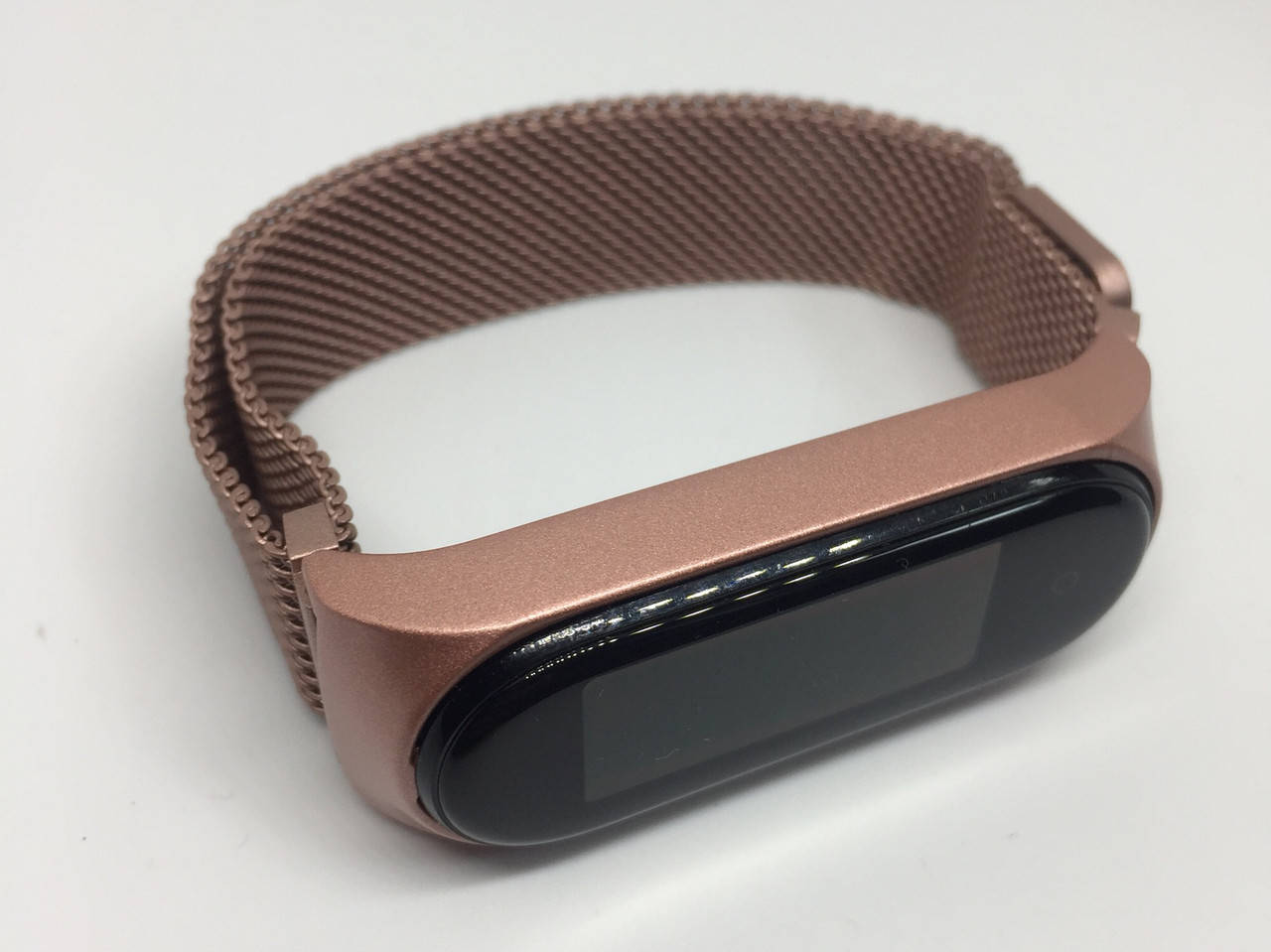 

Ремешок mi band 5 6 mi smart band 5 6 xiaomi металлический розовый матовый на магните