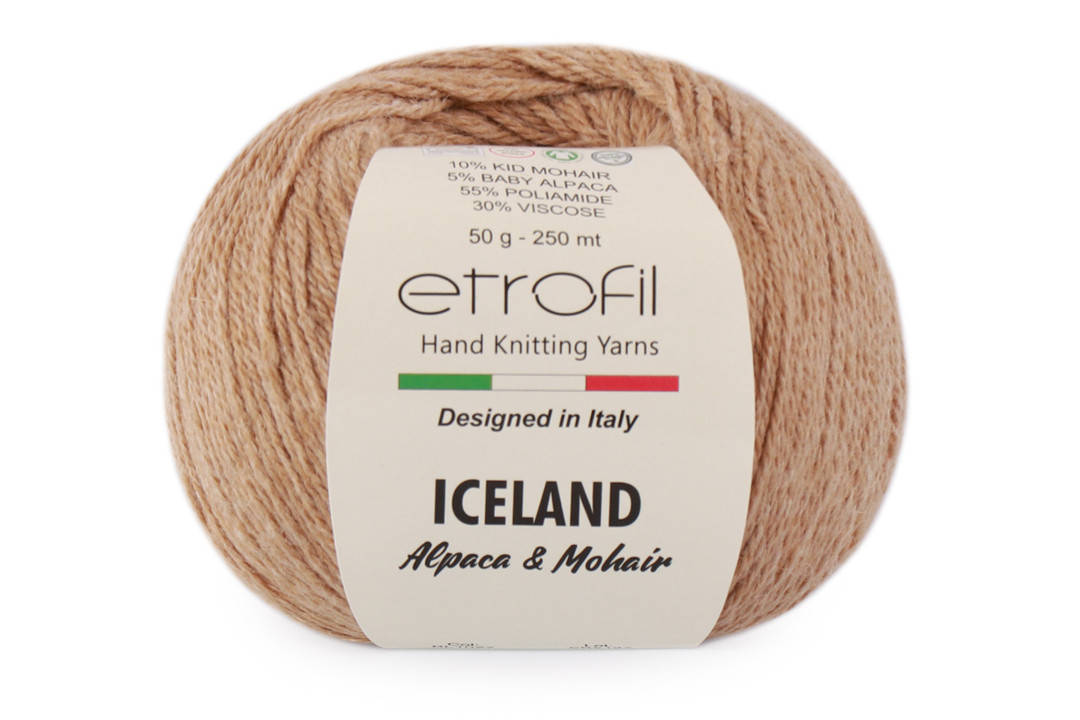 

Etrofil Iceland Kid Mohair, Кофе №1027, Бежевый