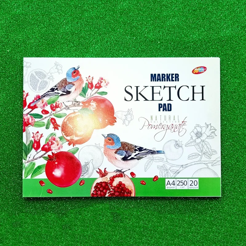 

Скетчбук для рисования проклеенный ПДЕклА4/20 А4/20листов/250г/м2