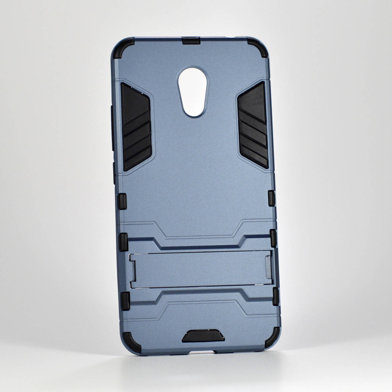 

Противоударный чехол на Meizu M5c (M710H) серо-синий, Темно-серый