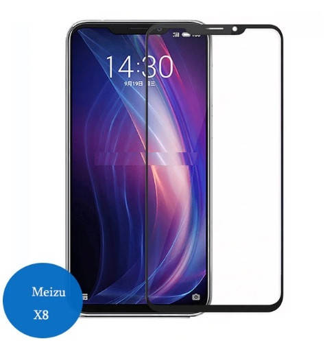 

5D Стекло Meizu X8 полный клей ( ), Черный