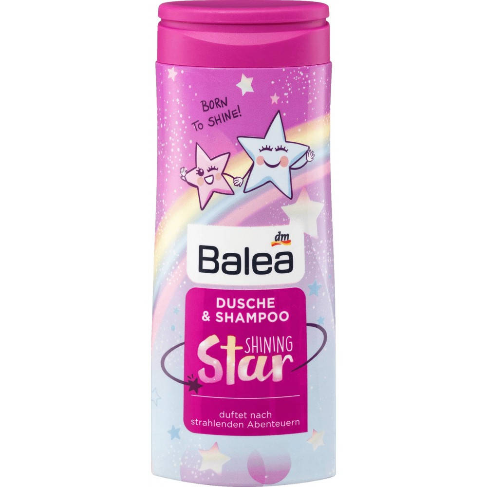 

Balea Kids Dusche & Shampoo Shining Star детский гель для душа и шампунь Блестящая звезда 300 мл