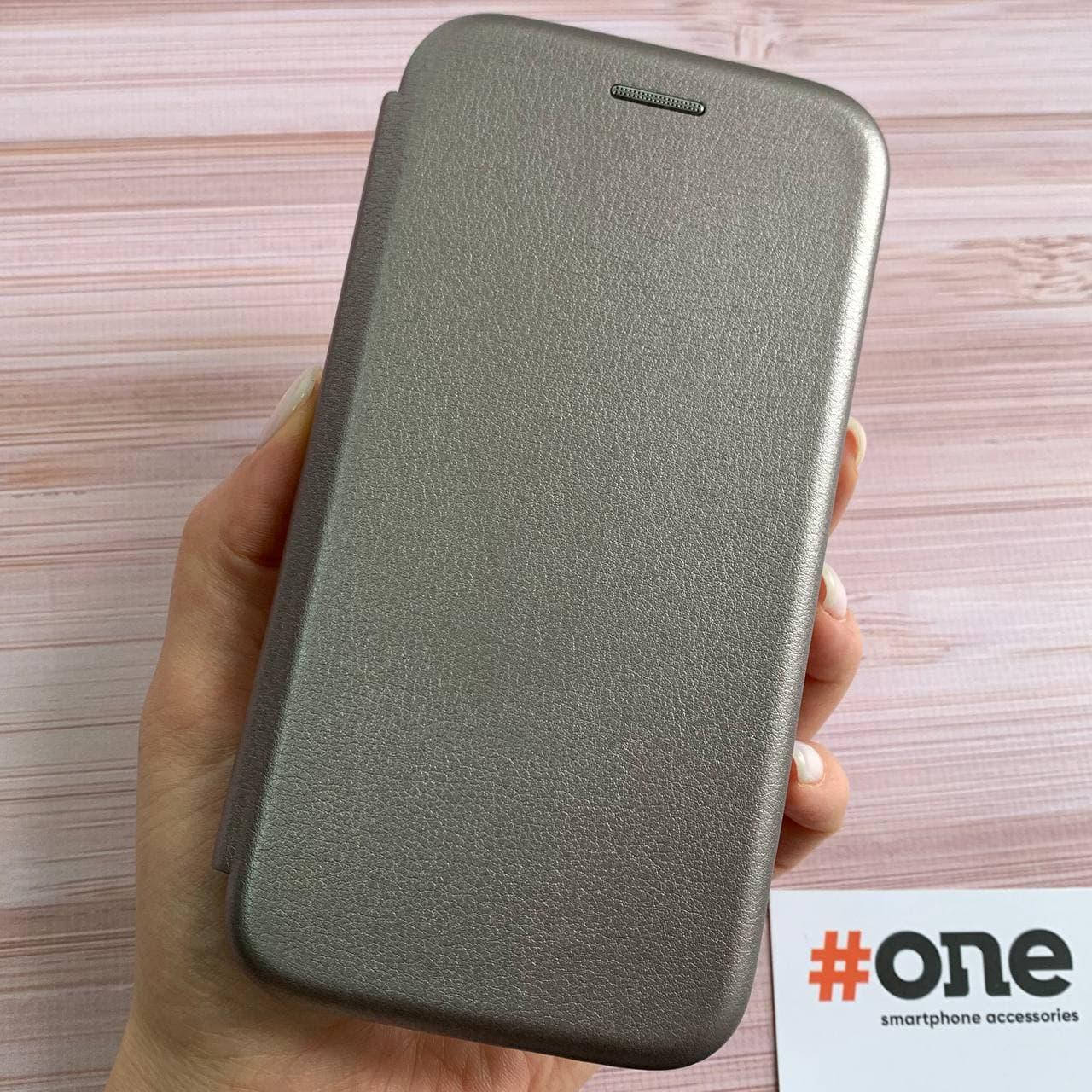 

Чехол книга для Samsung J2 2018 J250 с эко кожи с подставкой книжка на телефон самсунг дж2 дж250 серая STN, Серый