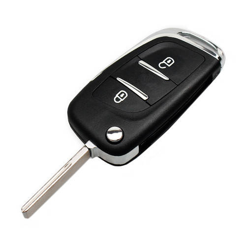 

Выкидной ключ, корпус под чип, 2кн, Peugeot, ниша CE0523, HU83, NEW