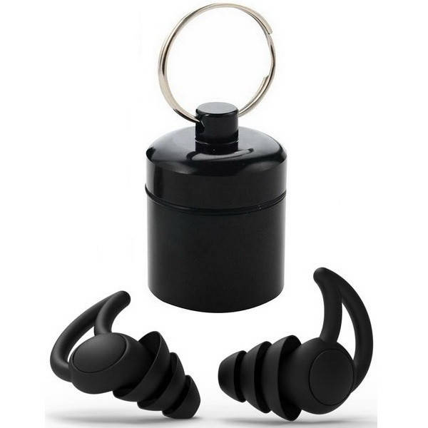 

Беруши для сна, работы, путешествий универсальные Silenta ProPlugs Black, 3 гребня