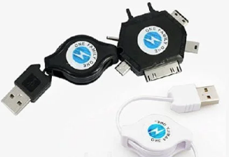 

Usb дата-кабель універсальний на застібці, 6 in 1, Чорний /юсб шнур, Черный
