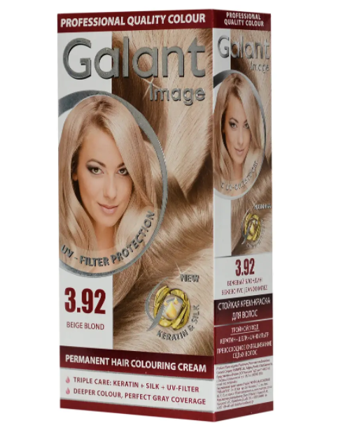 

Стойкая крем-краска для волос Galant Image № 3.92 "Бежевый Блондин"