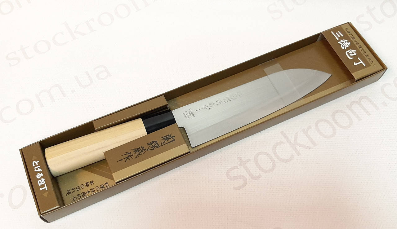 

Нож сантоку 18.5 см Tsubazo Япония (51031) Santoku деревянная ручка