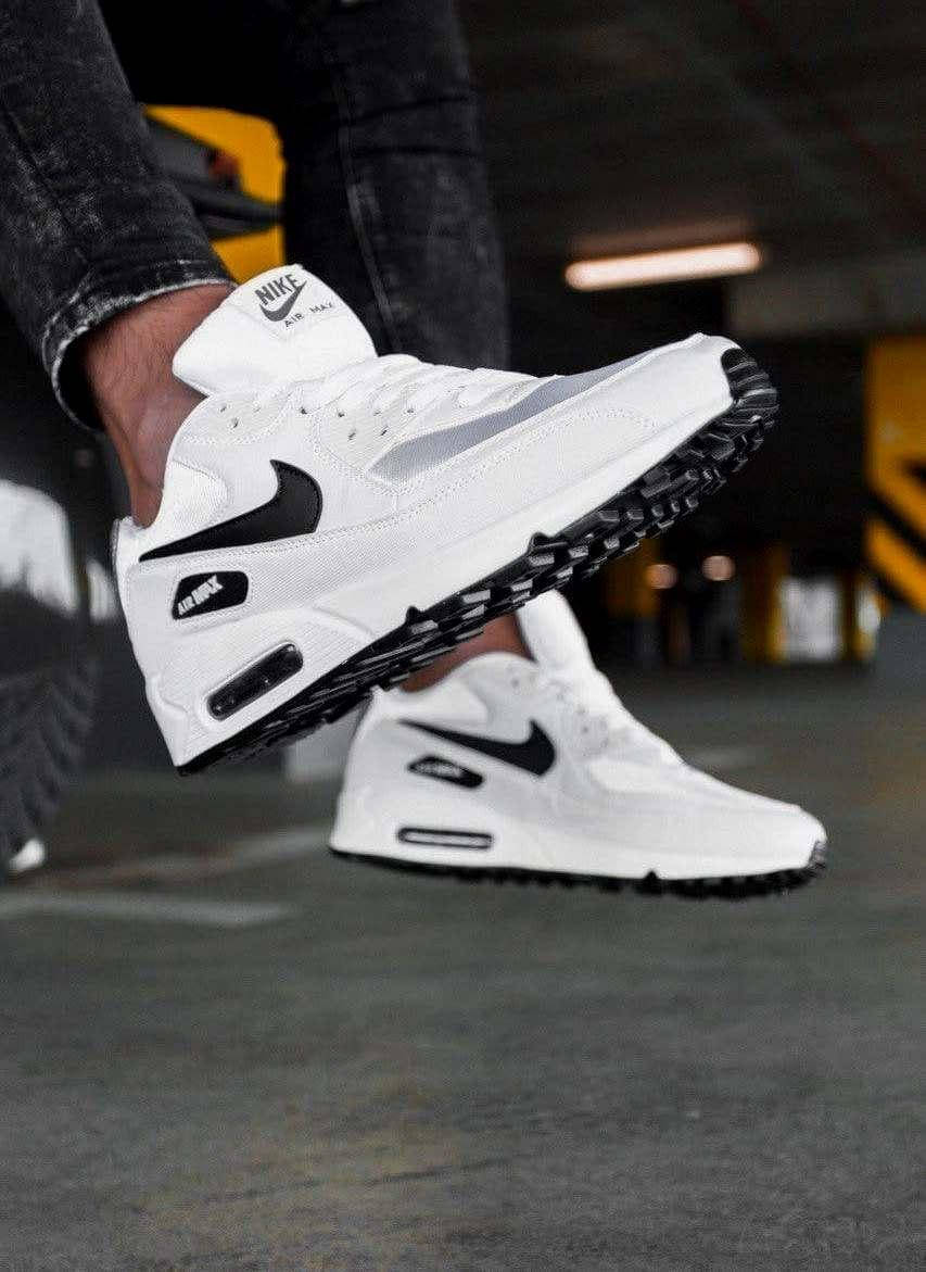 

Кроссовки Мужские Nike Air Max 90 Essential Белые Найк 43 размер, Белый