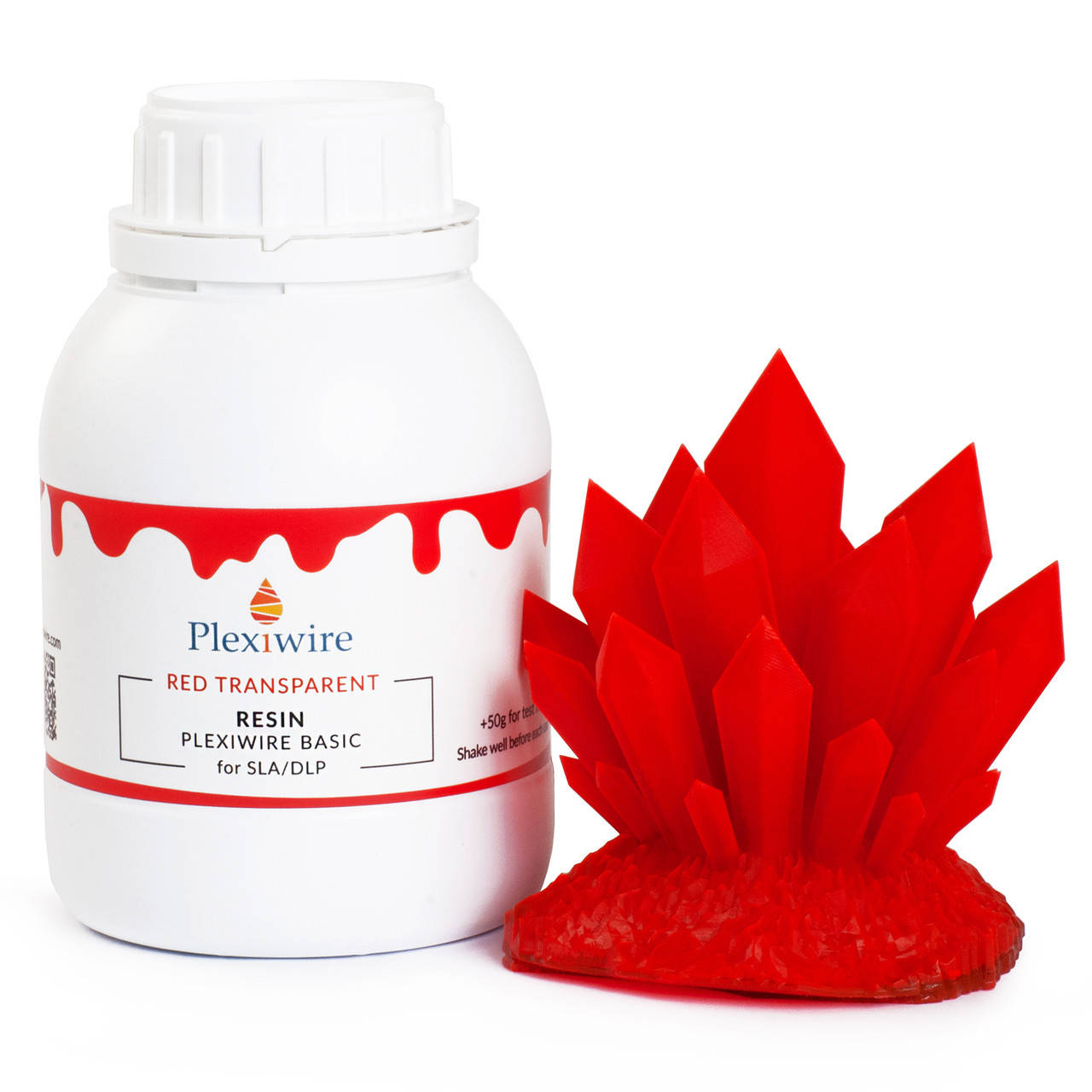 

Фотополимерная смола Plexiwire Resin Basic 0.5кг Красный (прозрачный)