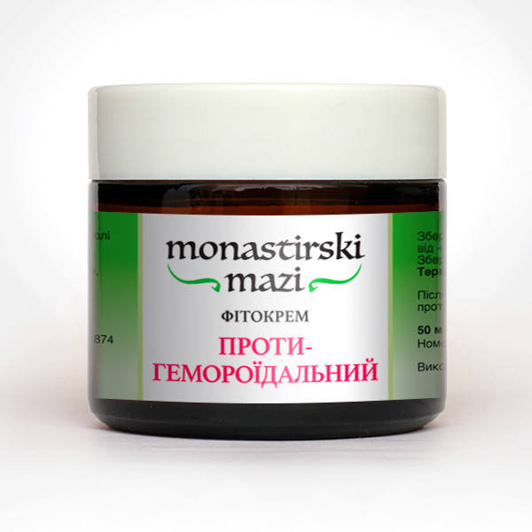 

Крем Монастырский Противогеморроидальный 30 г