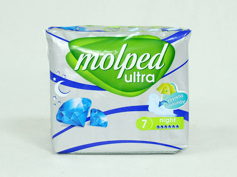 

Прокладки "Molped" Ultra Нічні (6к) 7шт/24 (37625, 39636)