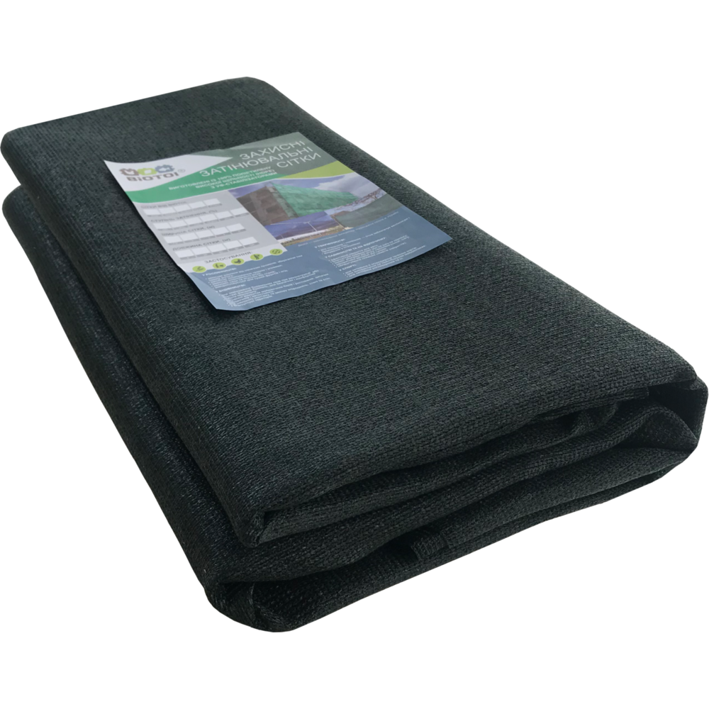 

Сетка затеняющая защитная 95% ширина 1.5м, темно-зеленый, Biotol «PROTECT DARK GREEN» на метраж, Зелёный