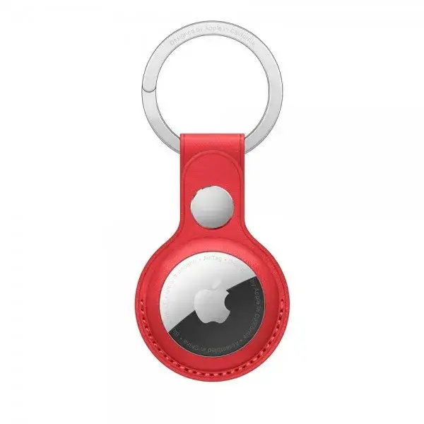 

Чехол-брелок Apple Leather Key Ring MK103 Red для Apple AirTag