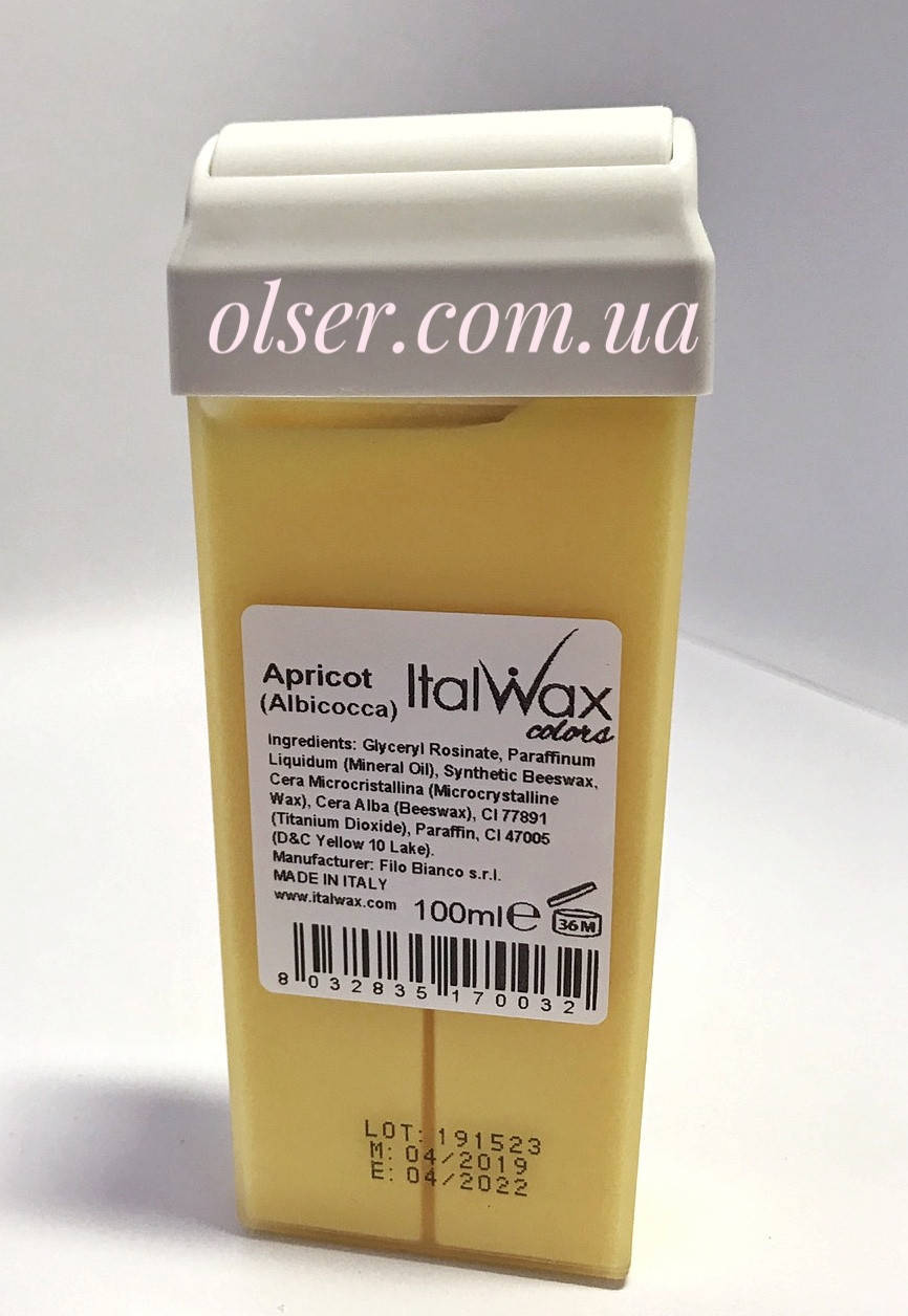 

Воск для депиляции ItalWax, в картридже, 100 мл. Абрикос