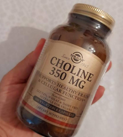 

Холин Витамин Б4 Solgar Choline 350 mg 100 капсул